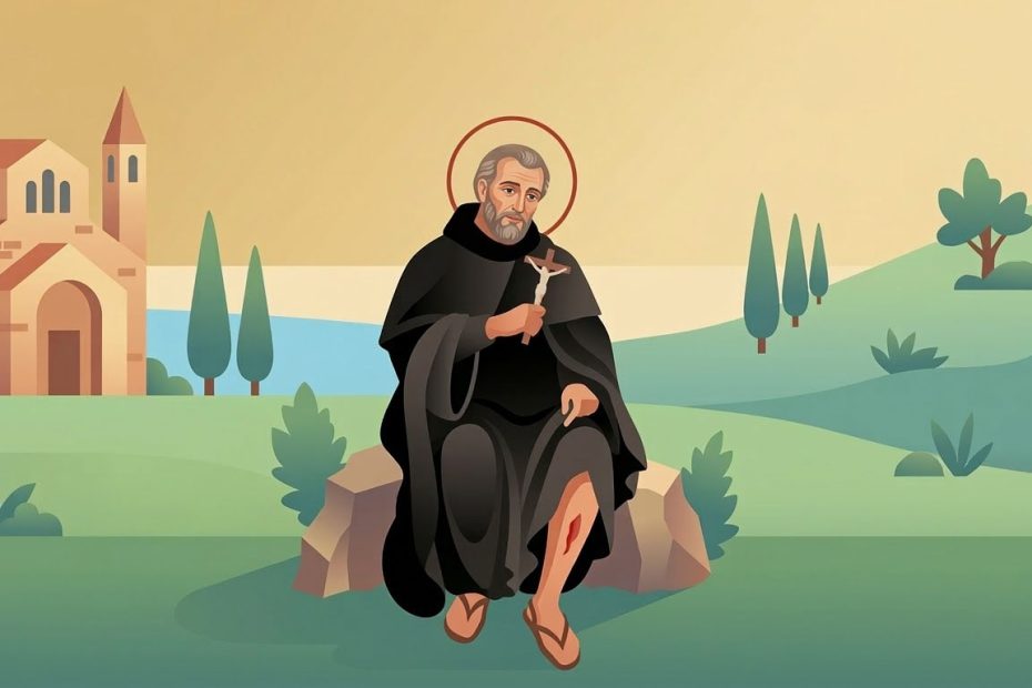 Saint Peregrine - Illustration prière catholique